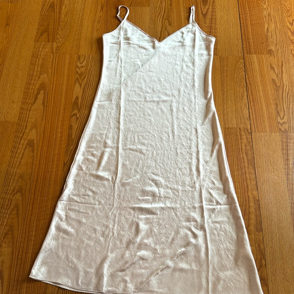 Aritzia Wilfred Light Pink Slip Dress